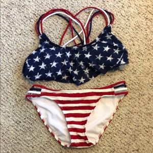 Red White and Blue Swimsuit